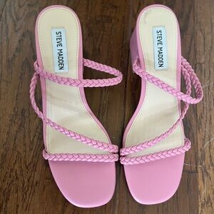 Steve Madden Pink Slip-On Sandals